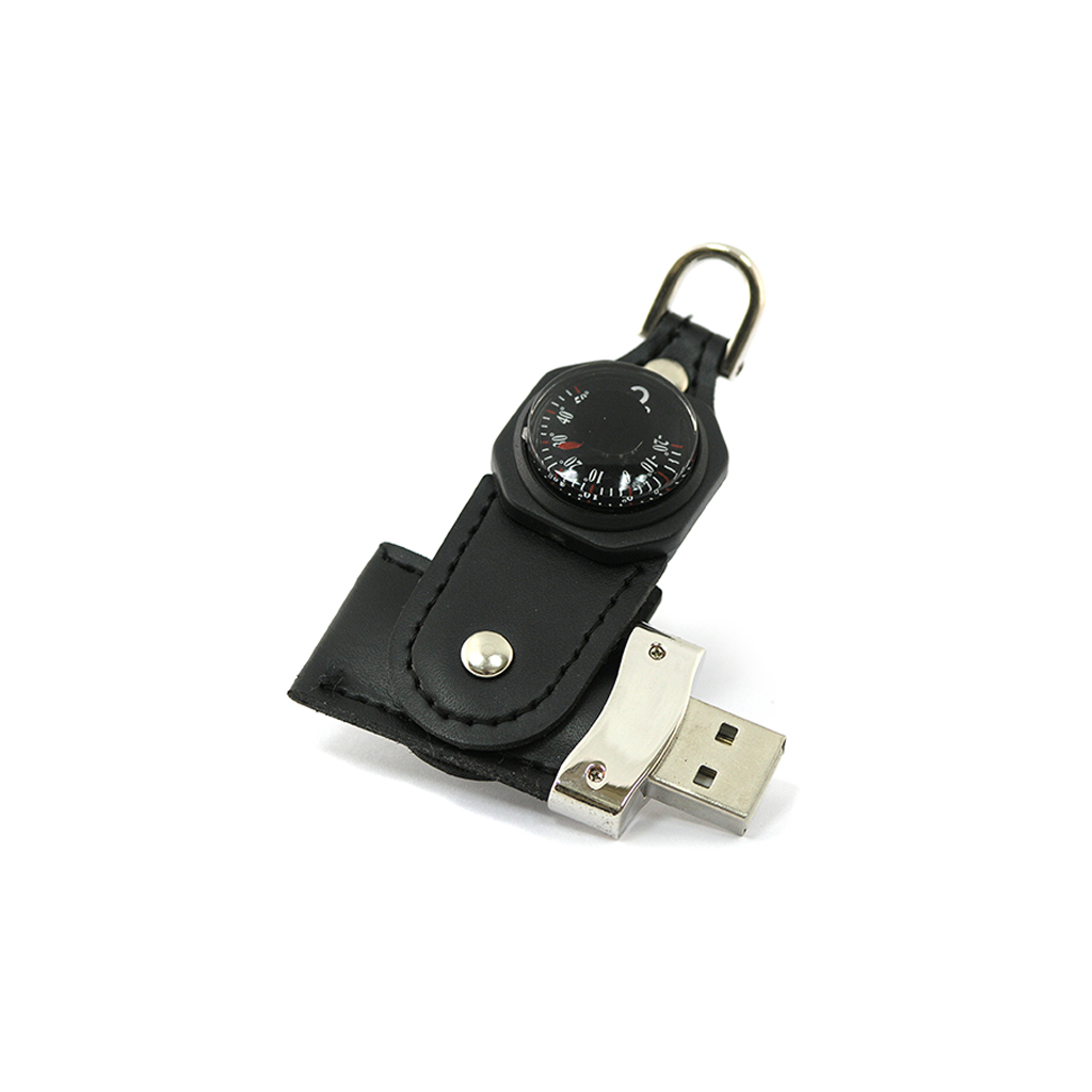 指南針皮革usb