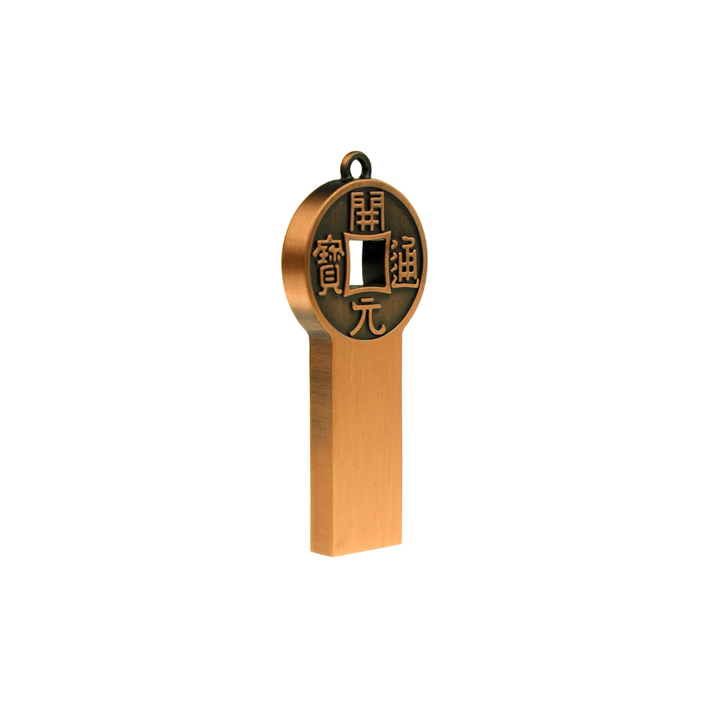 古錢幣造型金屬USB