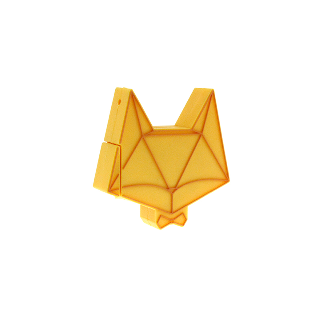 立體狐狸客製化隨身碟 隨身碟軟膠開模