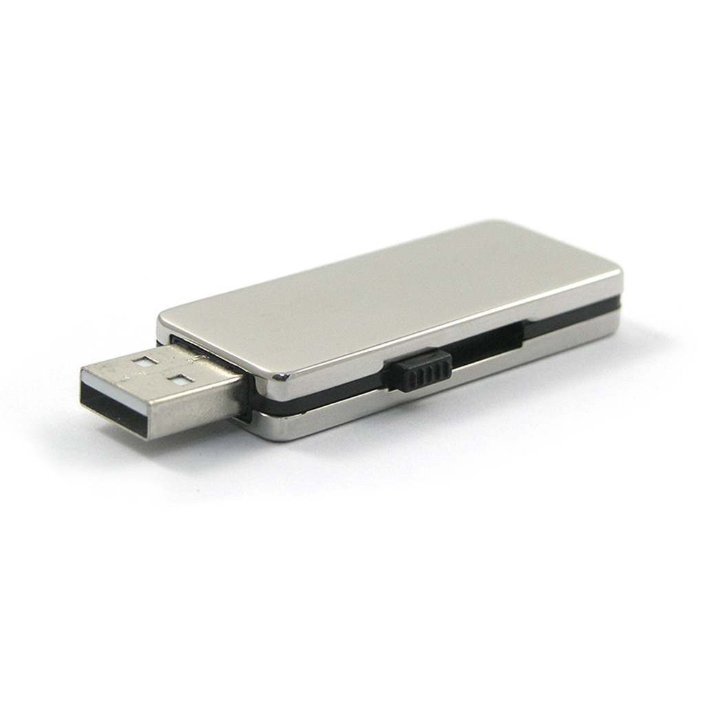經典銀色金屬USB