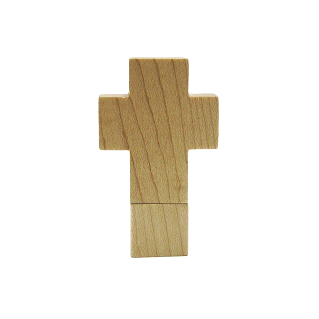 木質十字架隨身碟 木頭USB客製-
