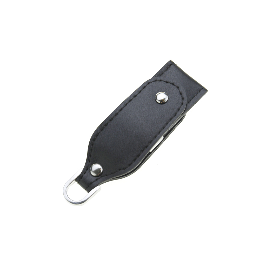 黑色皮革隨身碟-