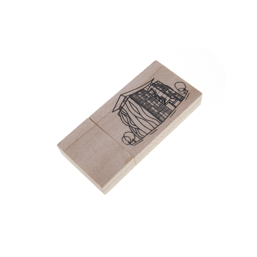 塗鴉木頭隨身碟-