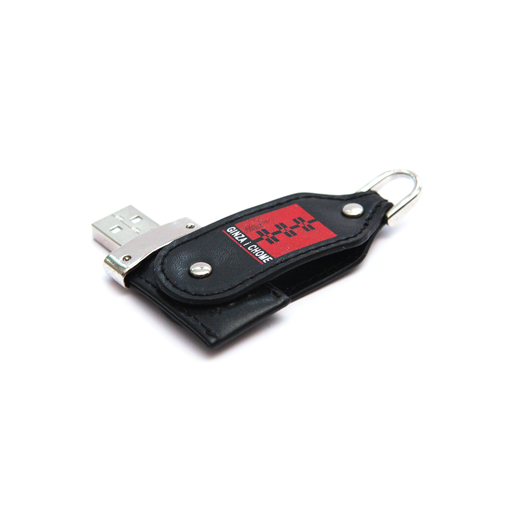 旋轉式皮革隨身碟-