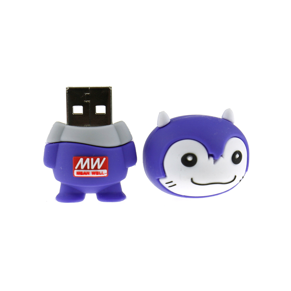 客製化吉祥物造型隨身碟 軟膠開模製作-