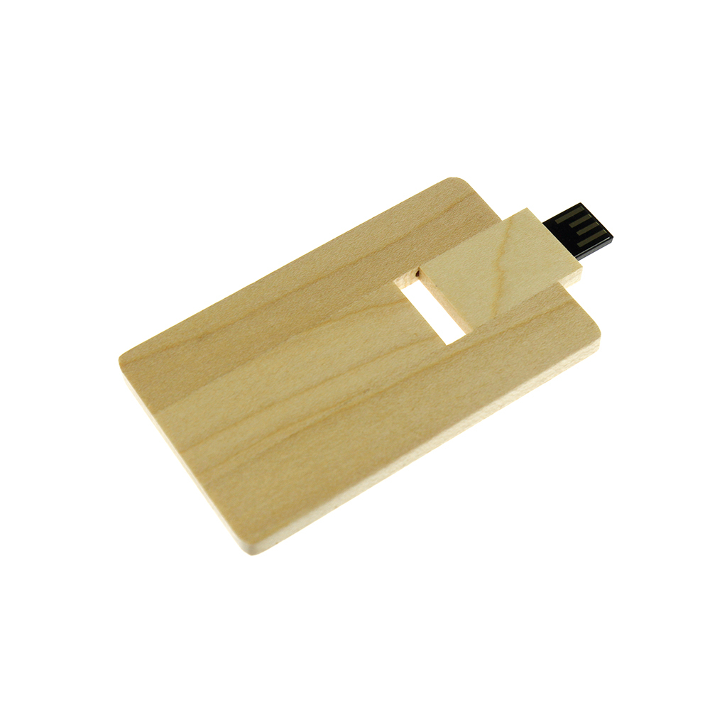 木頭卡片式USB隨身碟-