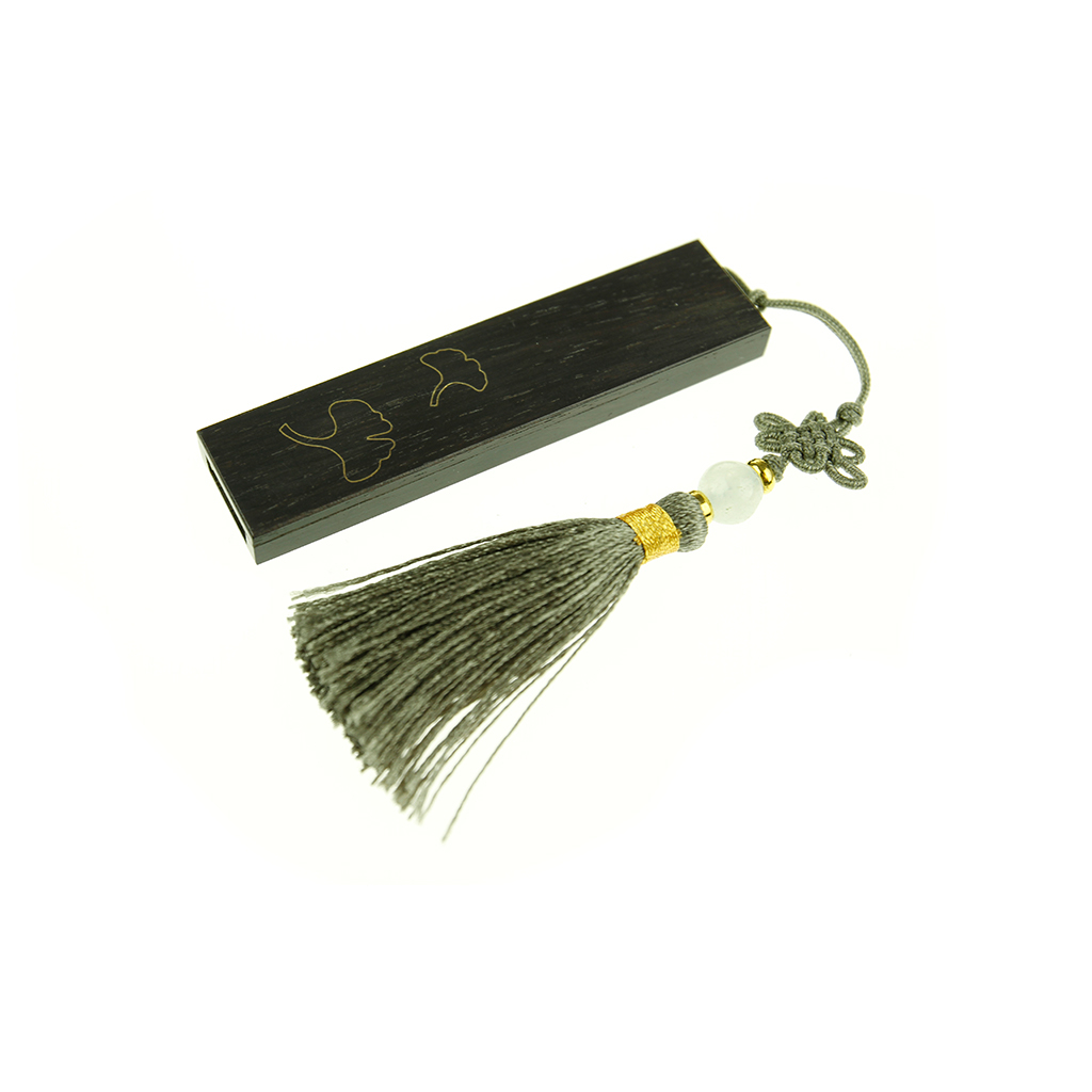 銀杏推拉木質隨身碟-