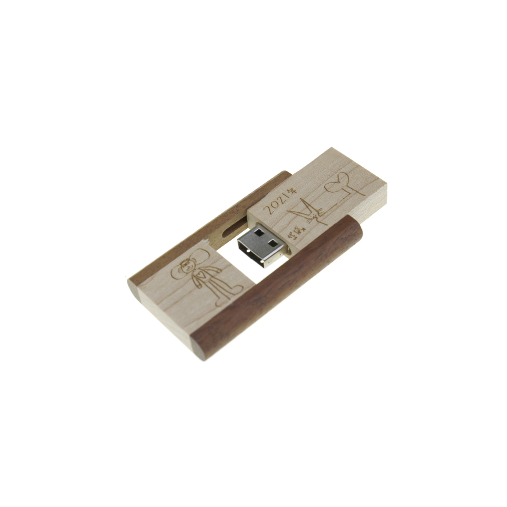 木頭掛飾隨身碟 USB隨身碟-
