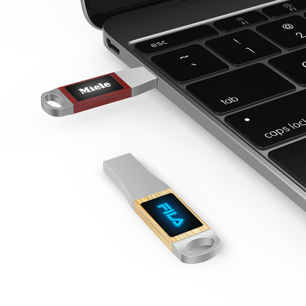 企業logo木頭隨身碟-