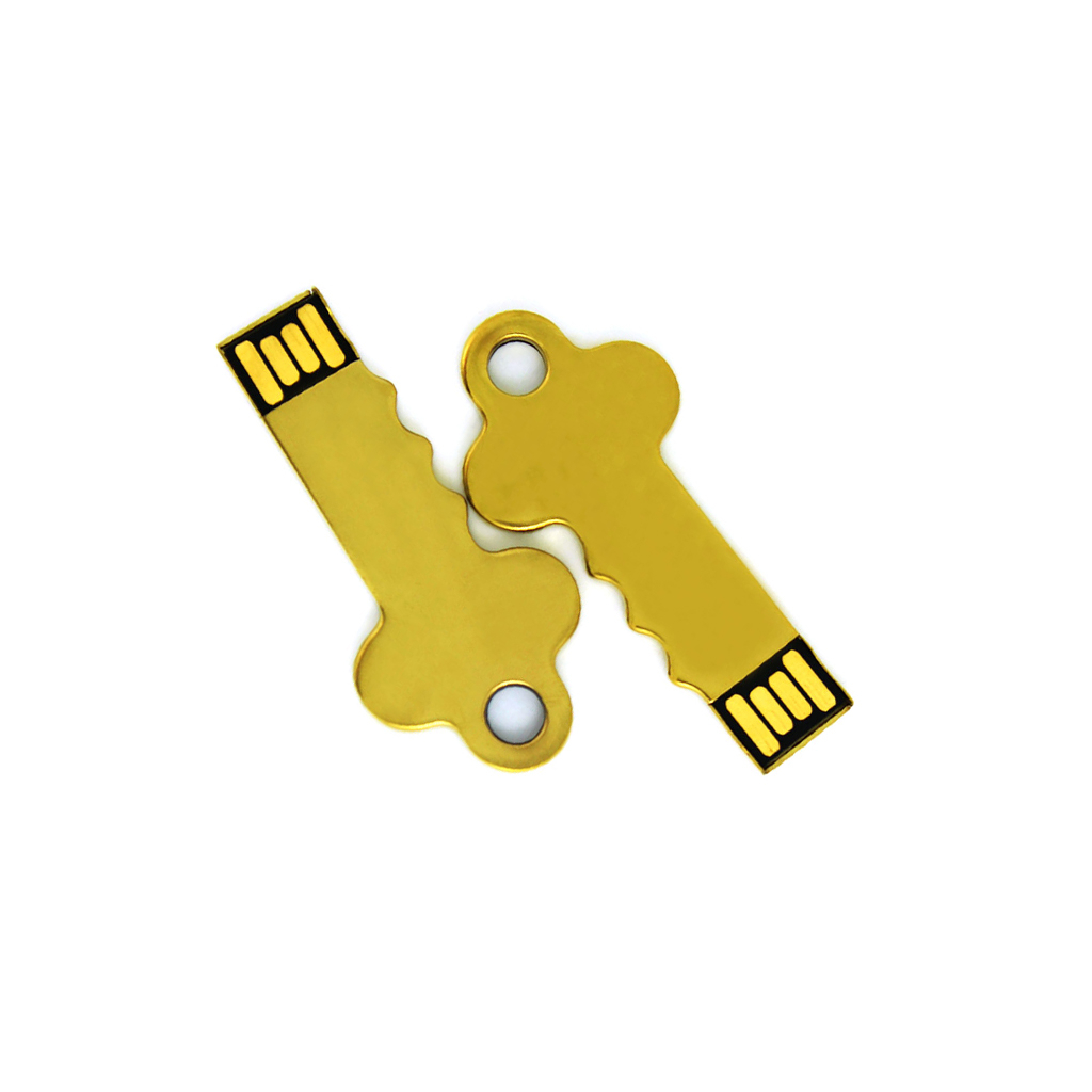 金色鑰匙金屬隨身碟 -金色鑰匙金屬隨身碟